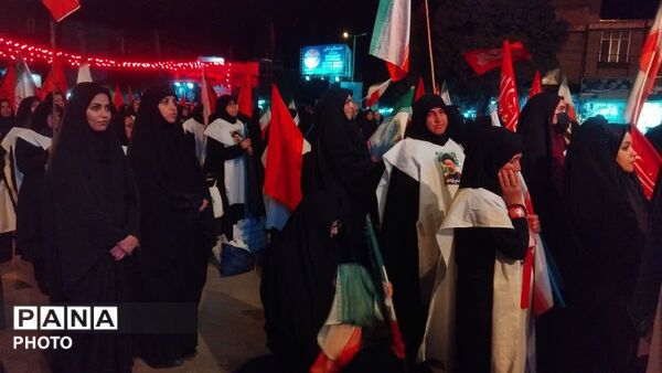 حضور حماسی نورآبادی‌ها در صد و نود و نهمین موج بیعت