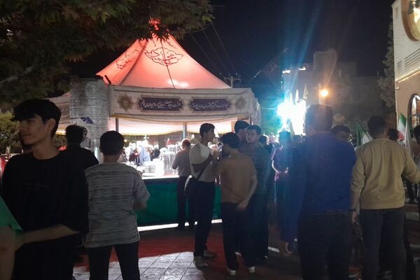 چایخانه هیئت  فاطمه الزهرا در شب صد هشتادم 