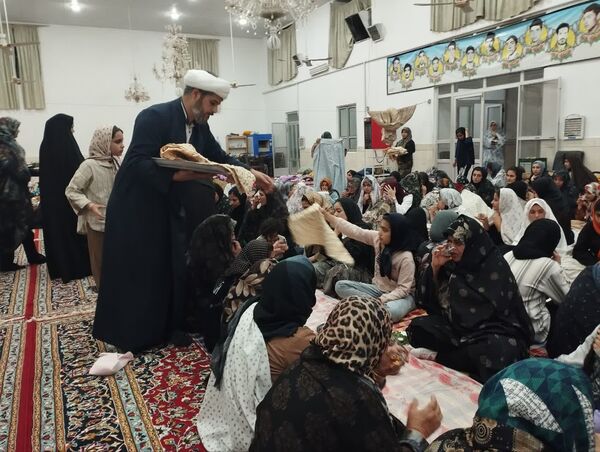 مراسم اعتکاف در مسجد روستای مهدی آباد خلیل آباد