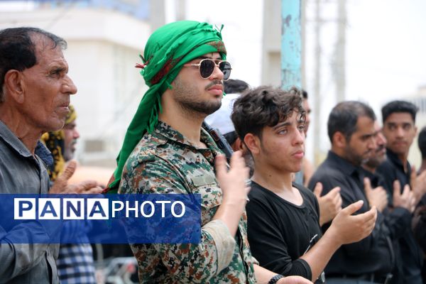 مراسم عزاداری ظهر عاشورا در شهرستان بندرخمیر