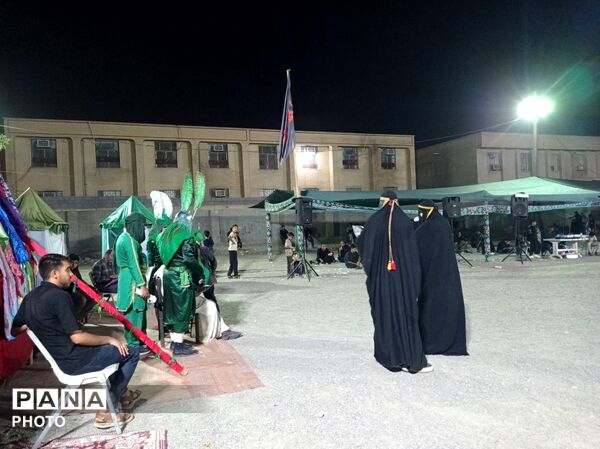 آیین سنتی تعزیه‌خوانی «عروسی شاهزاده قاسم» در محله زرکی میناب