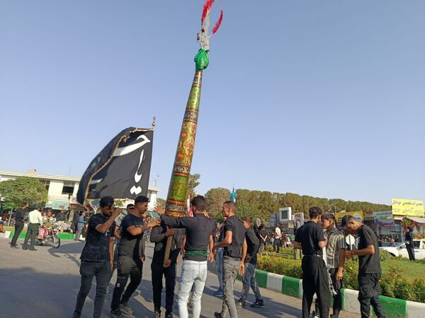 مراسم دسته بنی اسد در کاشمر