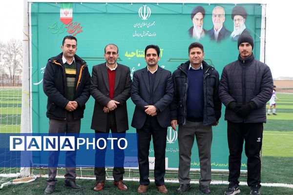 آیین افتتاحیه زمین ورزشی چمن مصنوعی اورین