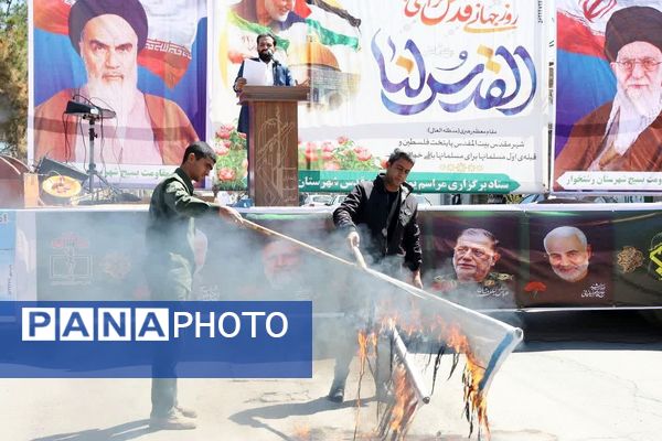 راهپیمایی روز قدس در شهرستان رشتخوار