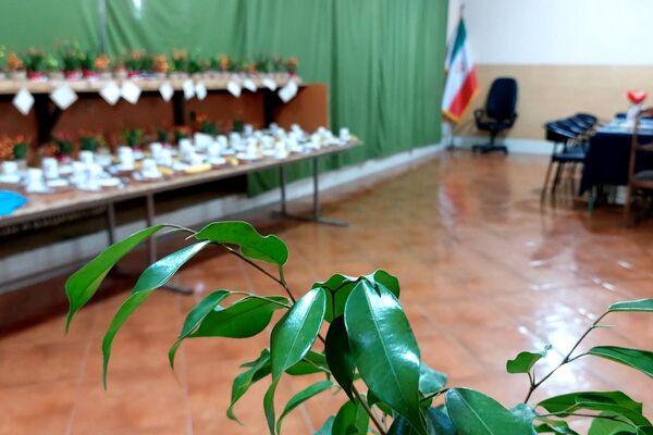 افتتاحیه طرح گلستان زندگی  دبیرستان شهدای هسته‌ای قرچک 