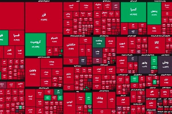 افت ۱۰۶ هزار واحدی شاخص بورس