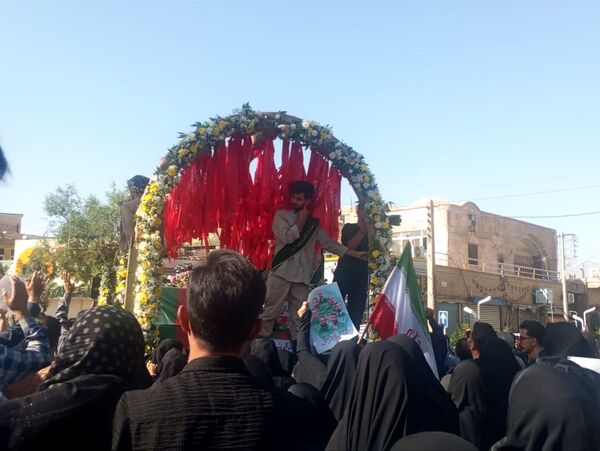 تشییع باشکوه پیکر شهدای مبارزه با اسرائیل در کاشان