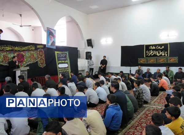  مراسم شهادت حضرت فاطمه زهرا (س) در مدارس شهرستان خلیل‌آباد 