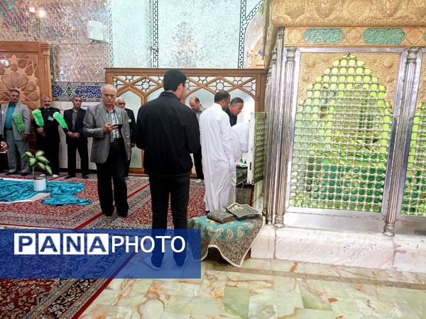 غبارروبی مزار امامزاده سید حمزه کاشمر 