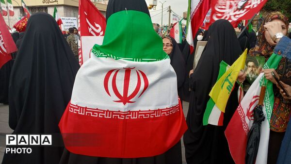 خروش دختران همدانی در رزمایش استانی اقتدار