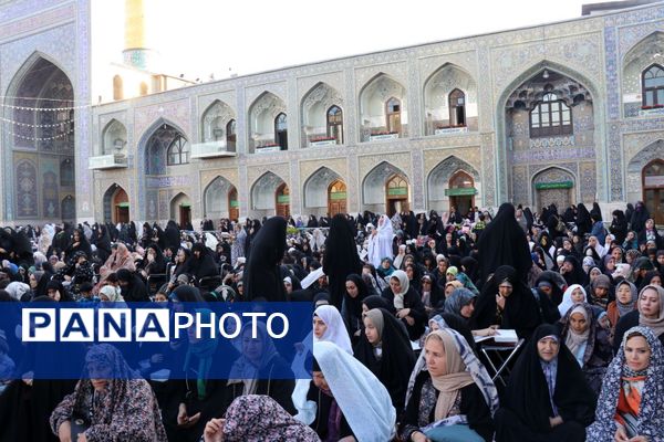 حرم مطهر رضوی، غرق در نوای مهمانان خدا