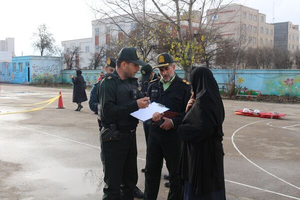برگزاری بیست و ششمین مانور سراسری زلزله و ایمنی درمدارس استان اردبیل