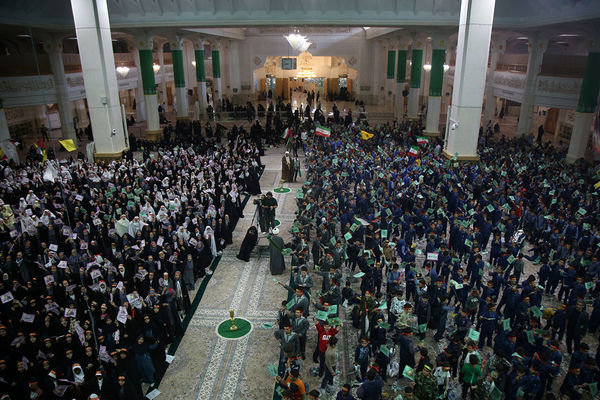 اجتماع دانش‌آموزی سربازان کوچک برای مقاومت در قم