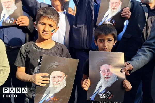 تجمع بزرگ مردمی بیعت با سومین رهبر انقلاب امام آیت‌الله سید مجتبی خامنه‌ای در شهرستان باشت