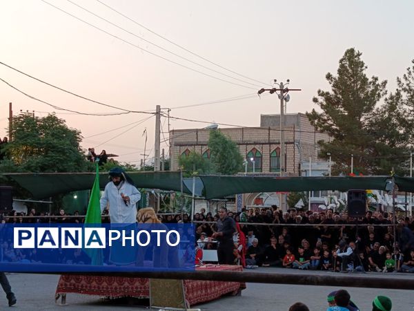 تعزیه خوانی روز عاشورا در دهستان رزق‌آباد