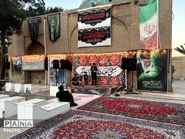  قرائت زیارت عاشورا و اطعام حسینی در امامزاده شهرک ینگی امام ساوجبلاغ 