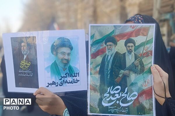 دست خدا بر سر ماست خامنه ای رهبر ماست 