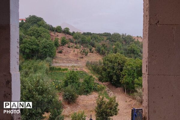 بارش غیر منتظره باران در تابستان ۱۴۰۵شهر بار نیشابور