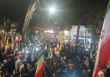 مراسم گرامیداشت شهادت رهبر امت در حسینیه امام خمینی نیشابور
