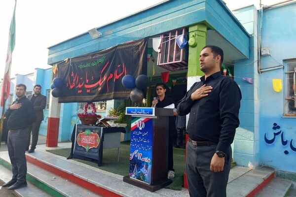 طنین نوای عشق و عزا؛ مراسم عزاداری دهه دوم فاطمیه در مدارس بهارستان‌دو