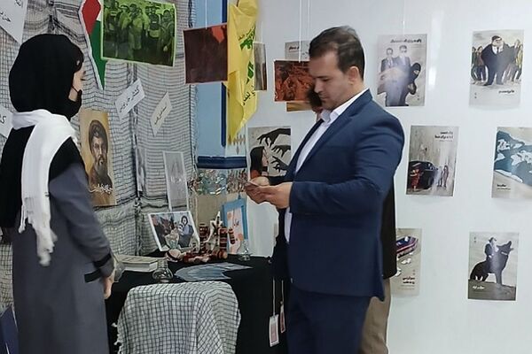 نمایشگاه غزه در مدرسه شهدای گمنام شهر پرند