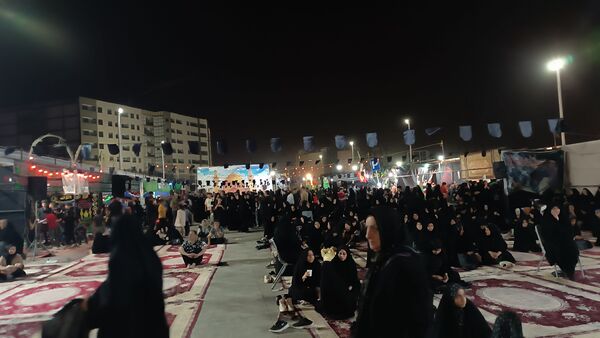شبیه‌سازی مسیر پیاده‌روی نجف اشرف تا کربلای معلی در پایانه اتوبوس رانی عاشق‌آباد