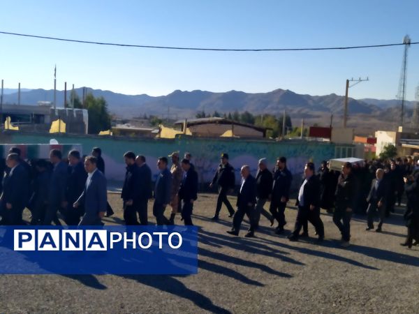 بدرقه شهید گمنام در بخش زرین‌آباد ایلام