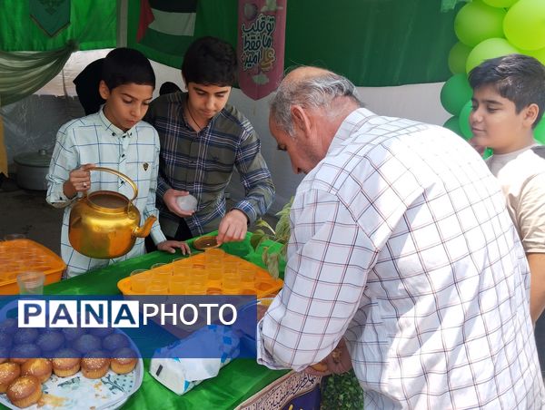 موکب دبیرستان ناصر در آموزش  و پرورش ناحیه ۷