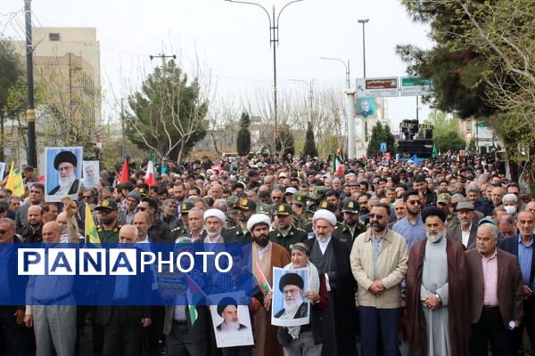 ابراز وحدت و همدلی سمنانی‌ها با مردم مظلوم فلسطین در روز قدس