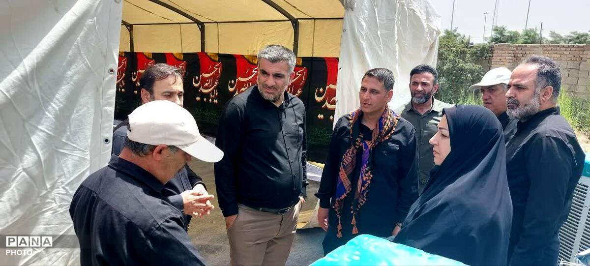 بازدید نمایندگان سازمان بازرسی استان البرز از موکب عاشقان امام شهید 