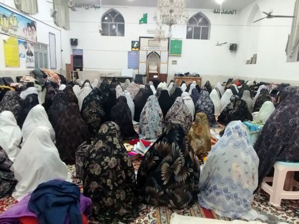 مراسم اعتکاف در مسجد روستای مهدی آباد خلیل آباد