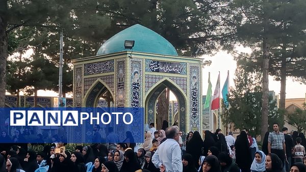 مراسم غبارروبی لاله زار شهرستان نیشابور به مناسبت گرامیداشت هفته معلم 