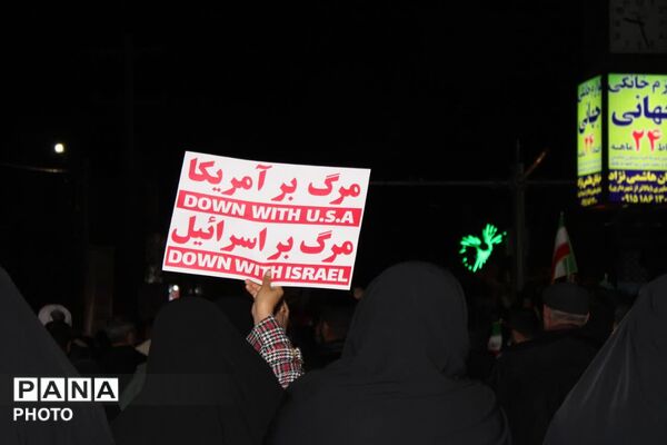 حضور پرشور مردم انقلابی آشخانه در عزاداری رهبر انقلاب