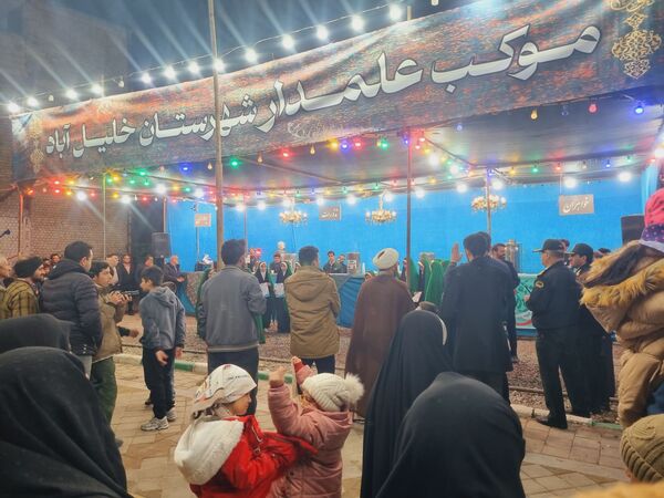 حضور پررنگ خانواده های خلیل آبادی در مراسم ولادت حضرت ولی عصر(عج)