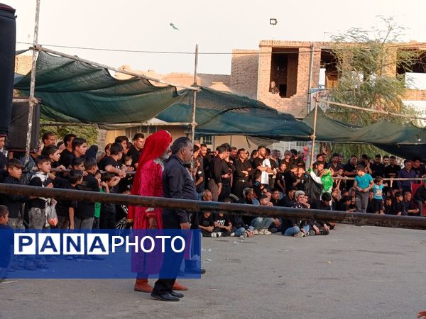 تعزیه خوانی روز عاشورا در دهستان رزق‌آباد