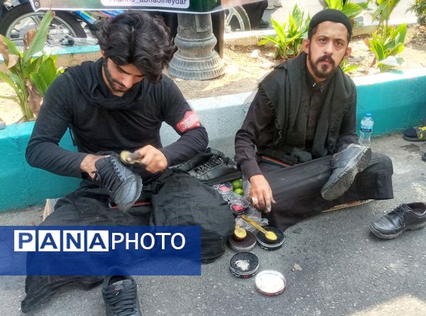 برپایی موکب عشاق الحسین سازمان دانش‌آموزی شهر تهران