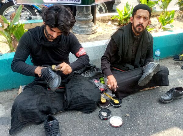 برپایی موکب عشاق الحسین سازمان دانش‌آموزی شهر تهران