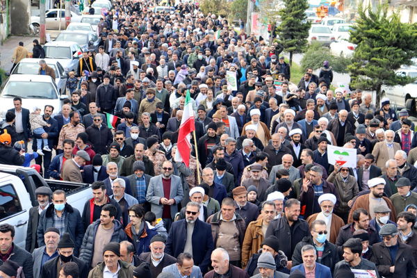 راهپیمایی ۲۲ بهمن بخش بندپی شرقی