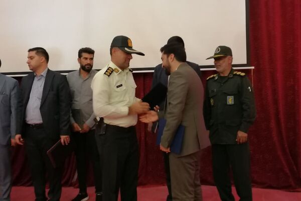 آیین تکریم و معارفه رئیس شعبه اول دادگاه عمومی و رئیس حوزه قضایی شهرستان بیضا 