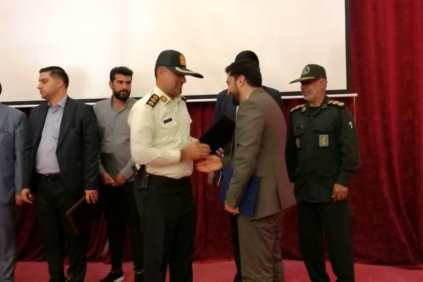 آیین تکریم و معارفه رئیس شعبه اول دادگاه عمومی و رئیس حوزه قضایی شهرستان بیضا 