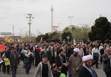 راهپیمایی روز جهانی قدس در شهرستان سمنان