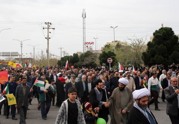 راهپیمایی روز جهانی قدس در شهرستان سمنان