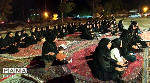شبی از اشک و ارادت وفریاد احلی من العسل در میان الشتری  ها