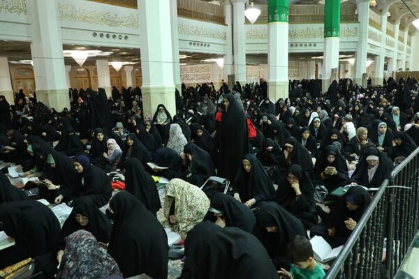 جشن میلاد امام حسین(ع) در حرم حضرت معصومه(س)