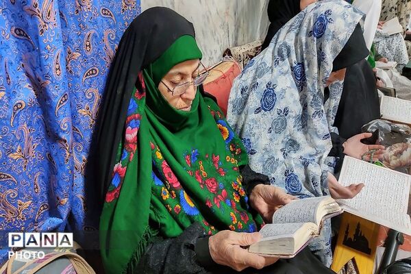 مراسم احیا و عزاداری شب اول قدر در شهر بار نیشابور  