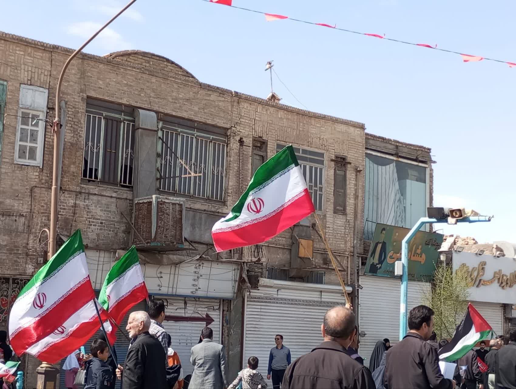 راهپیمایی روز قدس در شهر جهانی یزد