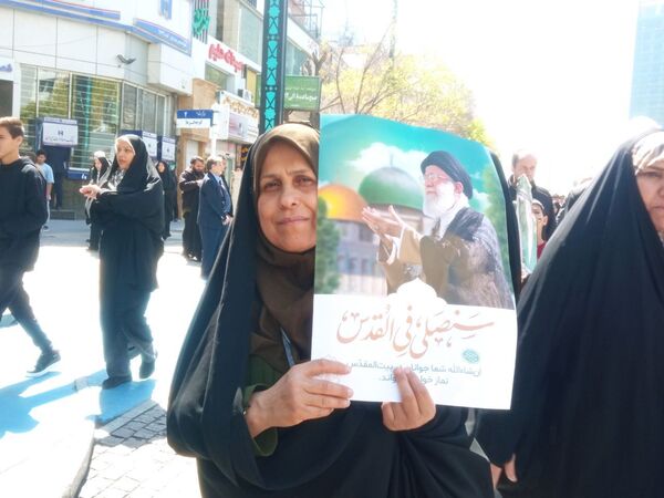 حضور پرشور مشهدی‌ها در راهپیمایی روز قدس؛ فریاد حمایت از فلسطین