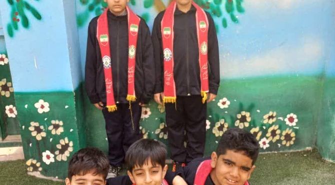 انعکاس مانور زلزله با پادکست دانش‌آموزی در دبستان ایرانیان جم