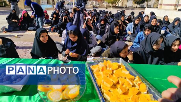برپایی موکب به‌مناسبت شهادت حضرت زهرا(س) در مدرسه ۹ دی یاسوج
