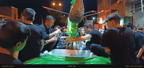حرکت دسته عزاداری چلچراغ زنجان